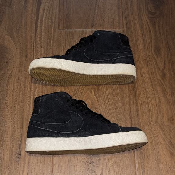 2018 Nike SB Zoom Blazer Mid Deconstructed Black Pro Purple AH6416 001 Sz 4.5 - Picture 6 of 9